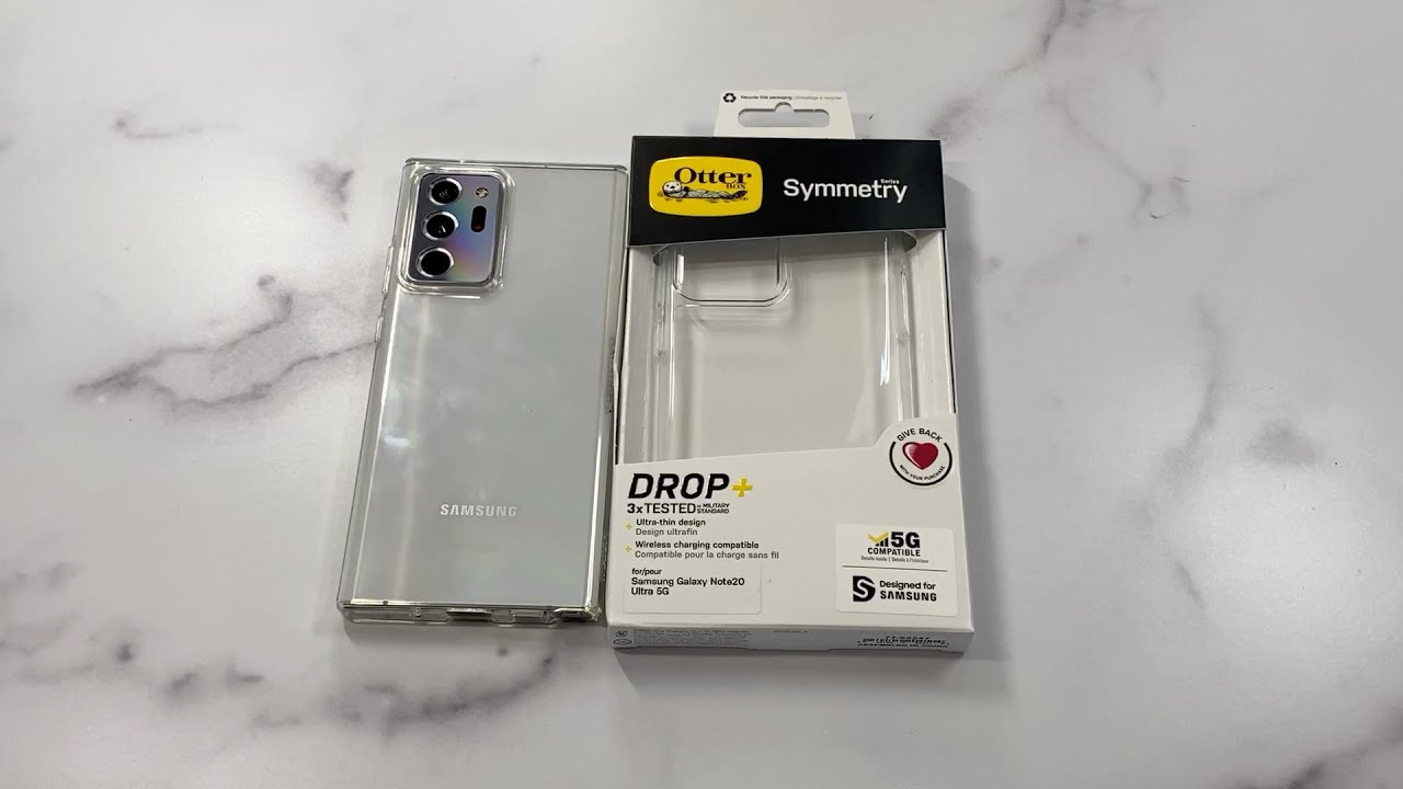 OtterBox Symmetry Clear Series Case for Galaxy Note20 Ultra Unboxing and Review