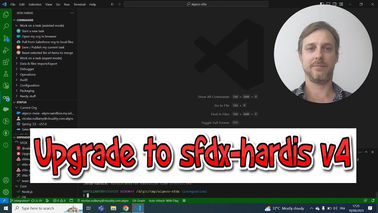 Upgrade to sfdx-hardis v4 & VsCode sfdx-hardis v2 to get rid of sfdx-cli and use @salesforce/cli !