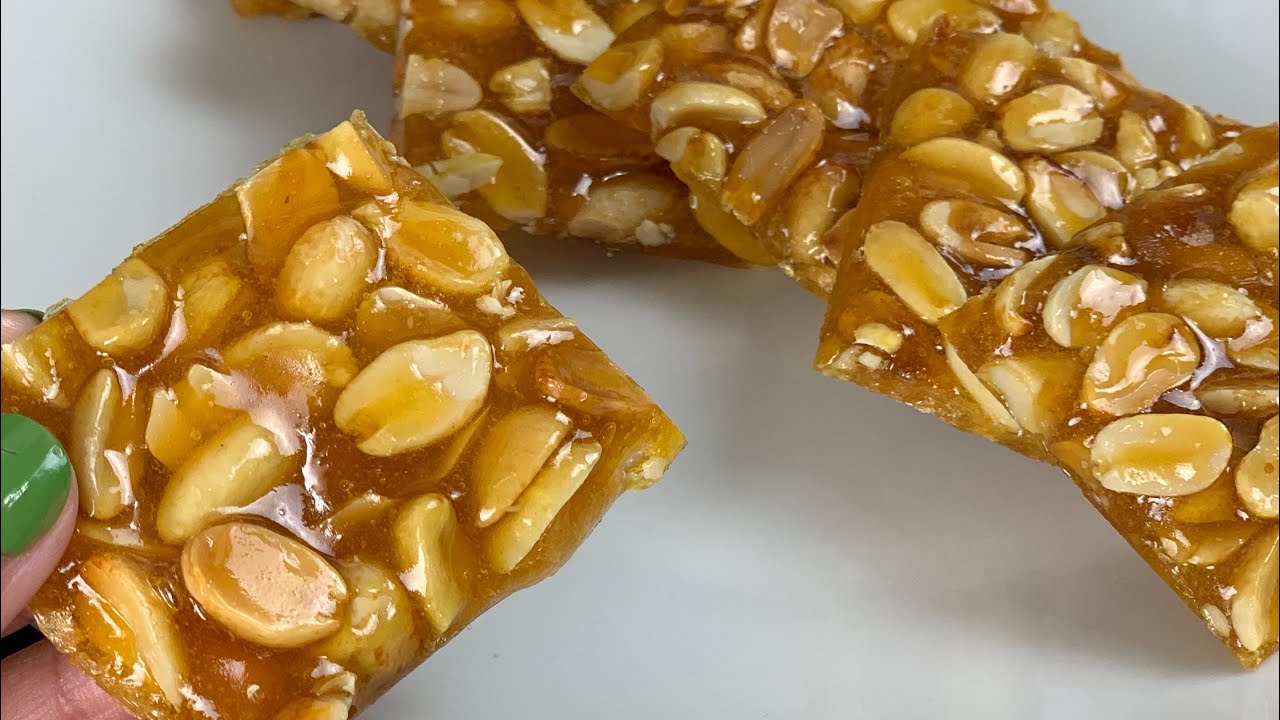 Only 2 Ingredient Peanut Chikki Recipe Chikki Recipe With Sugar by (HUMA IN THE KITCHEN)