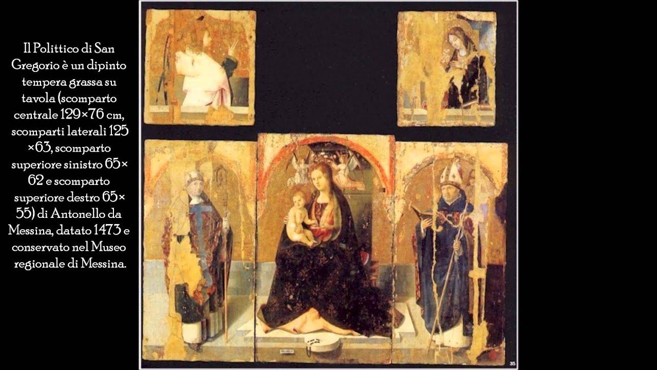 Antonello da Messina Galleria opere realizzate dal 1452 al 1478 Rinascimento Italiano