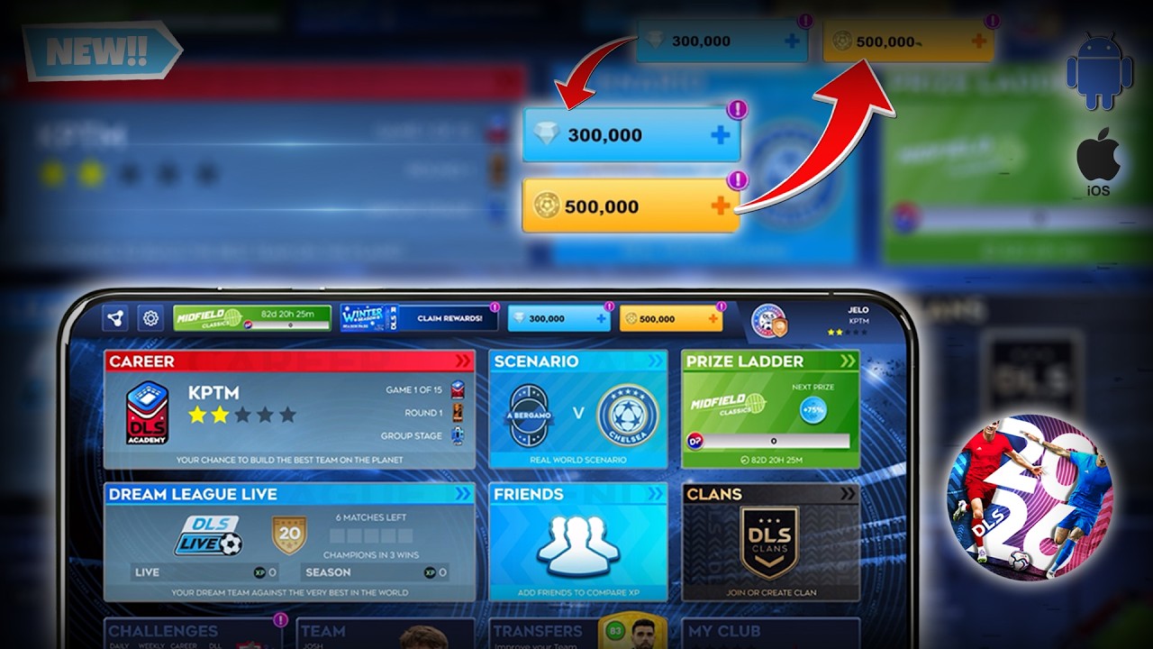 DLS 2026 HACK/MOD APK - HOW TO GET UNLIMITED Gems & Coins - Dream League Soccer 2026 (iOS & Android)