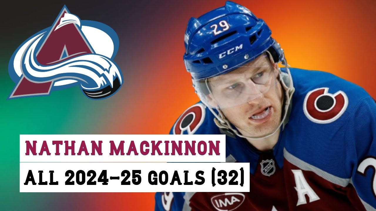 Nathan MacKinnon (#29) All 32 Goals of the 2024-25 NHL Season