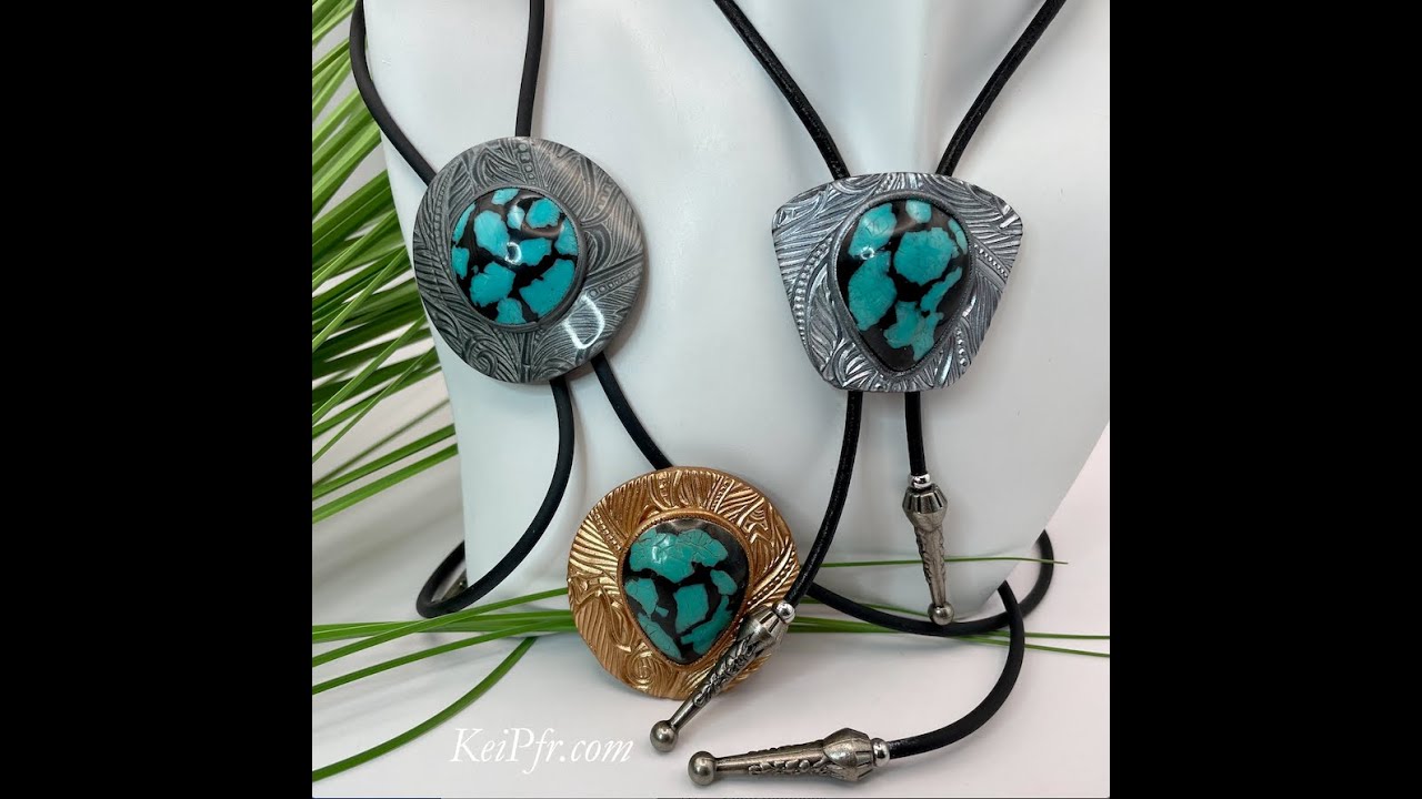 Polymer Clay Hubei Turquoise with a Classic Western Flair - Stones, Mica Shift, Bolo Ties