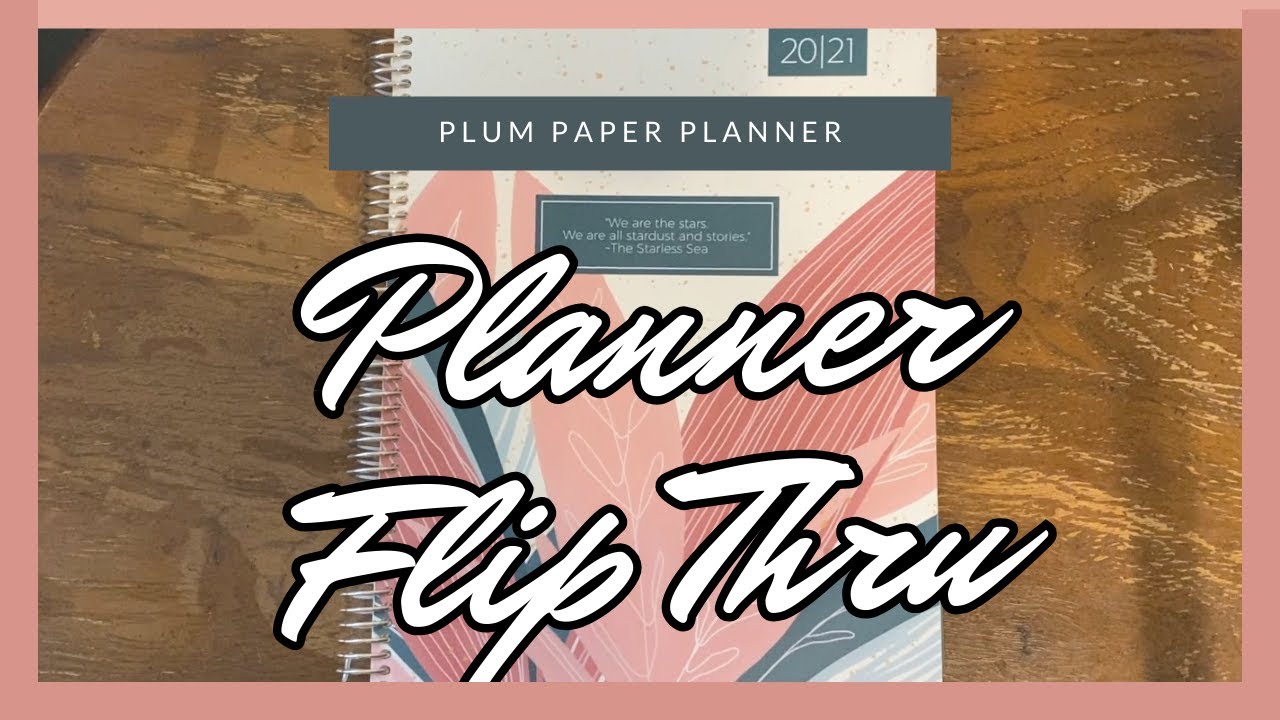 Planner Flip Through | Plum Paper Planner Vertical Layout Aug 2020 - May 2021