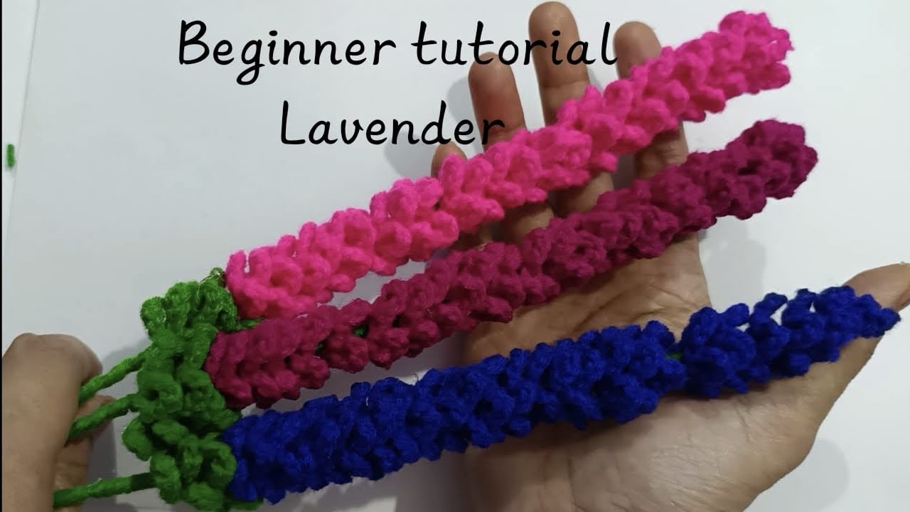 How to Crochet Lavender | Easy Step by Step | Tutorial for Beginners |Crochet Flower