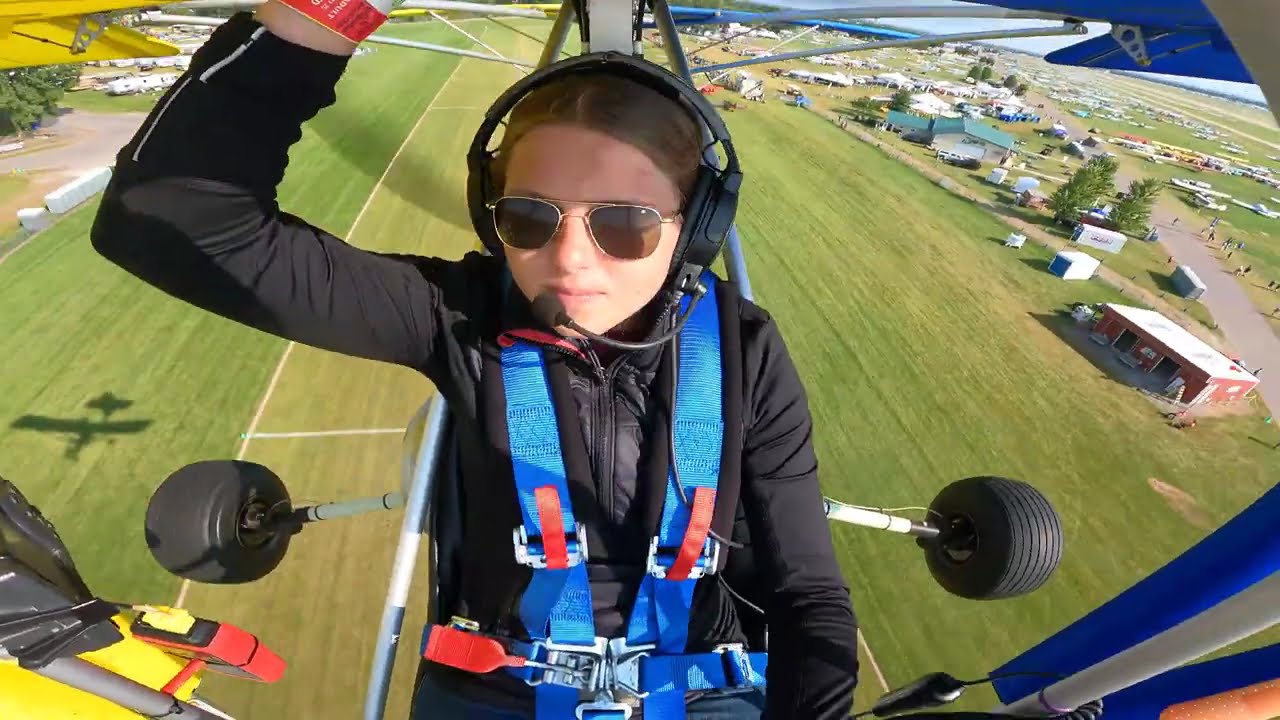 Alina flys with Badland Aircraft