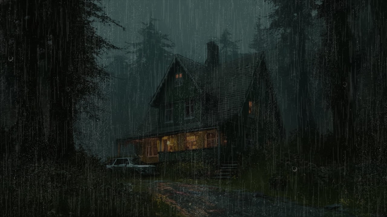 Deep Sleep Heavy Rainstorm | Powerful Night Sounds to Relieve Insomnia
