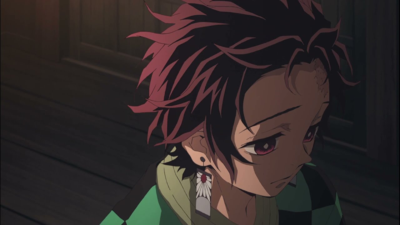 Demon slayer emotional clips;  Tanjiro sad moments