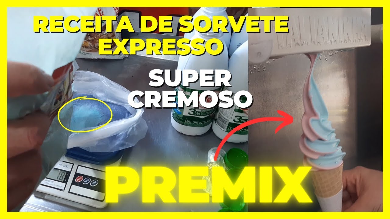 Receita de calda para sorvete expresso com premix, Melhor premix para sorvete expresso