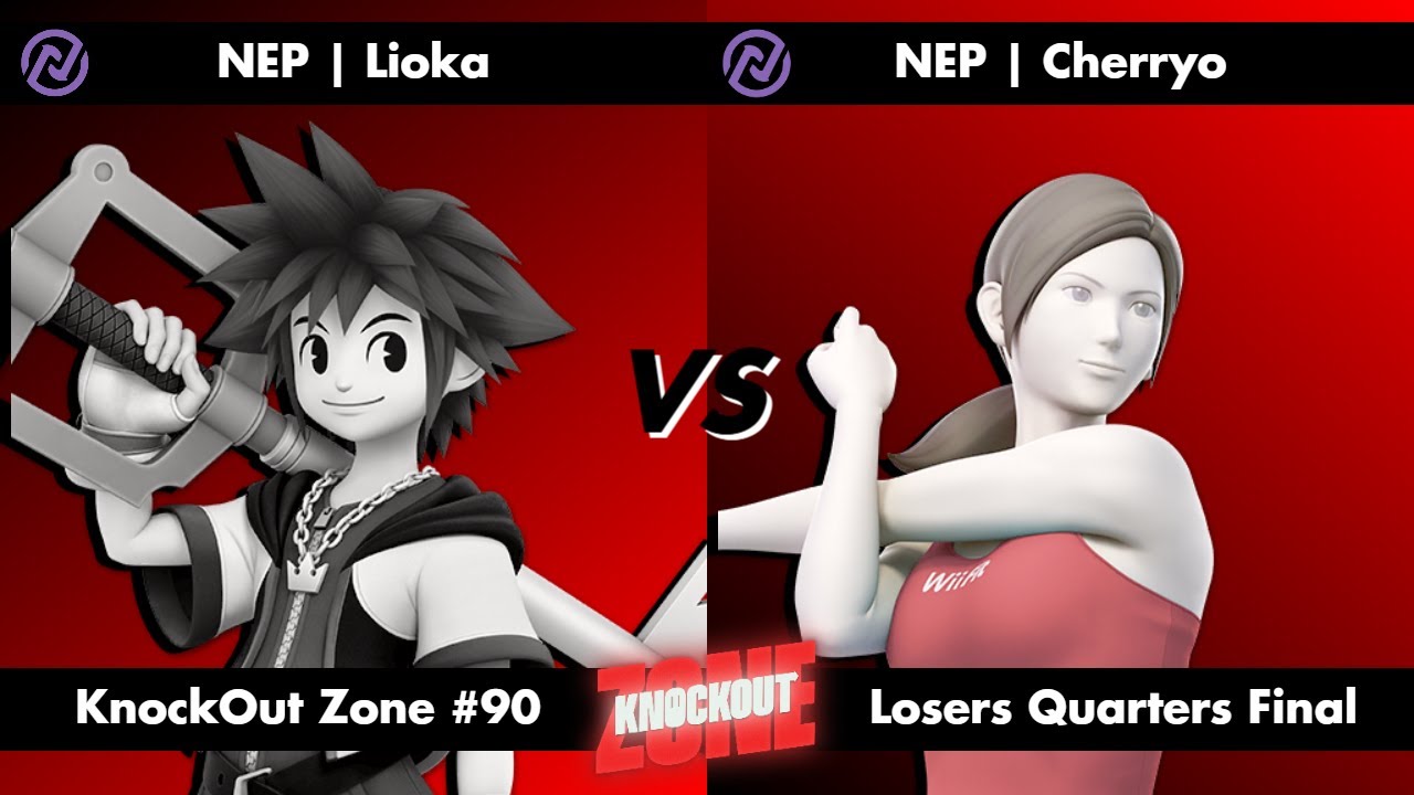 KnockOut Zone #90 - SSBU Losers Quarters Final - Lioka (Sora) vs Cherryo (Wii Fit Trainer)