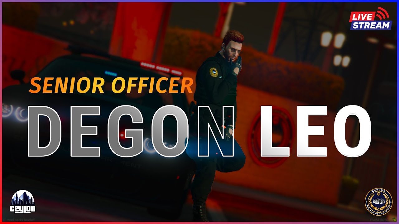 Duty කරමු Senior Officer DEGON LEO is On Duty | CEYLON RP | Roleplay LIVE | CCPD | GTA V