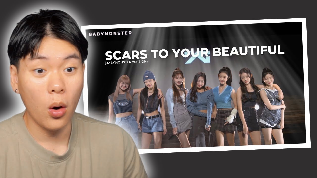REACTING TO BABYMONSTER - 'Scars To Your Beautiful' COVER