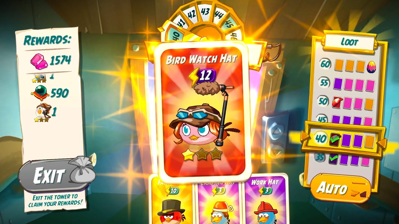 NEW Secret Hats in Angry Birds 2 Tower of Fortune! (Bird Watch Hat Set 2025)