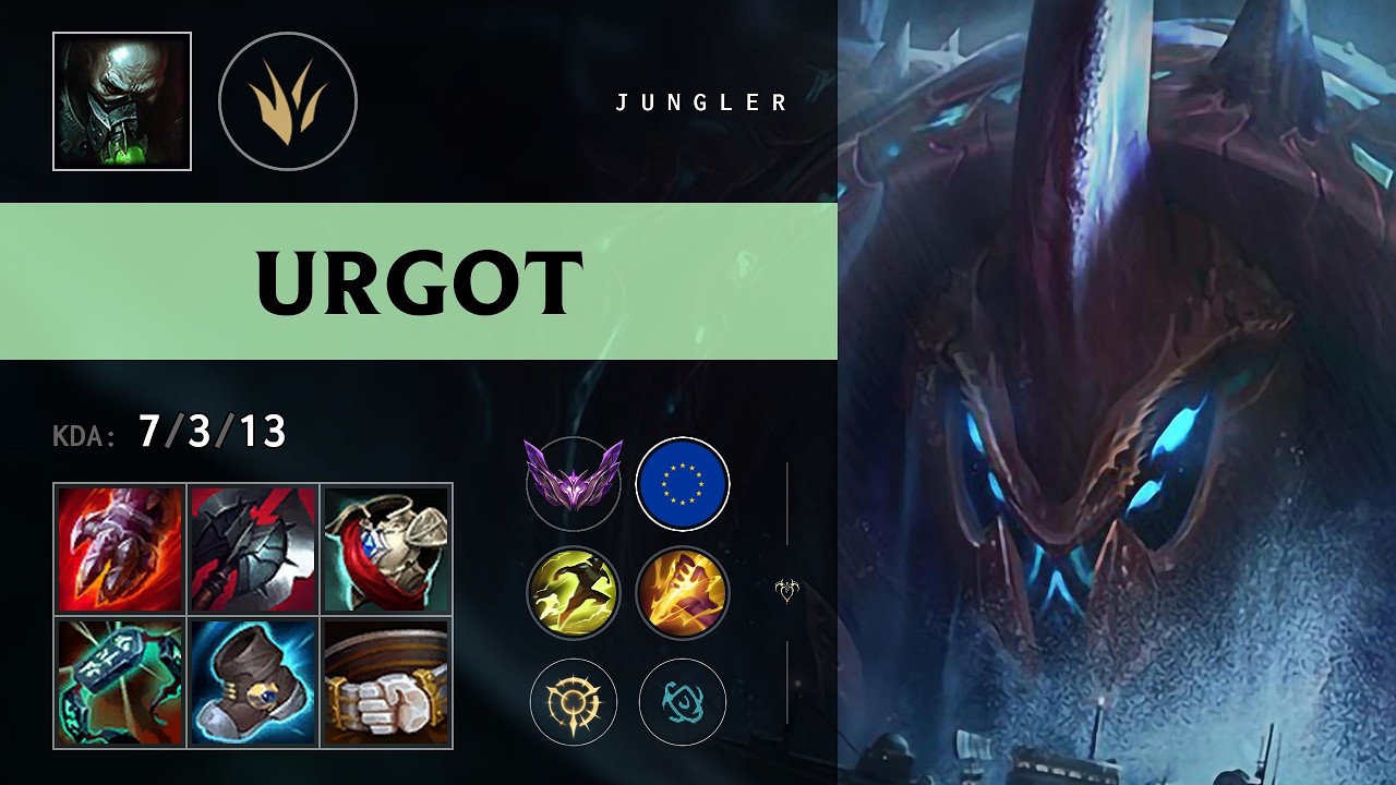 Urgot Jungle vs Fiddlesticks - EUW Master Patch 26.15