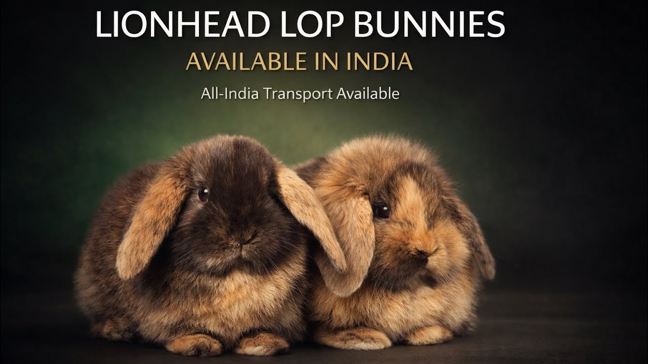 Premium Lionhead Lop Bunnies Available in India | Ethical Breeding | Anas Exotic Pets