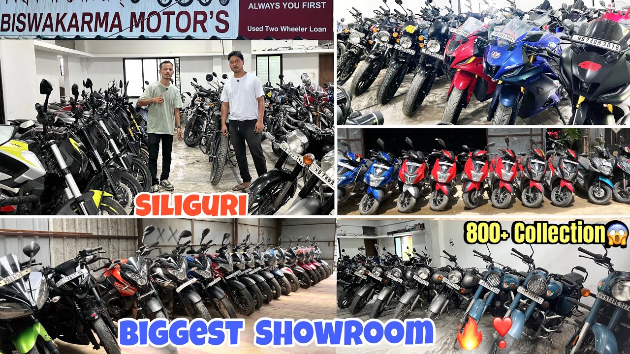 Biggest Showroom🔥😍  800+ collection 😱😱|| Second Hand Bikes in Siliguri ❤️ || Shivmandir used bikes 😍