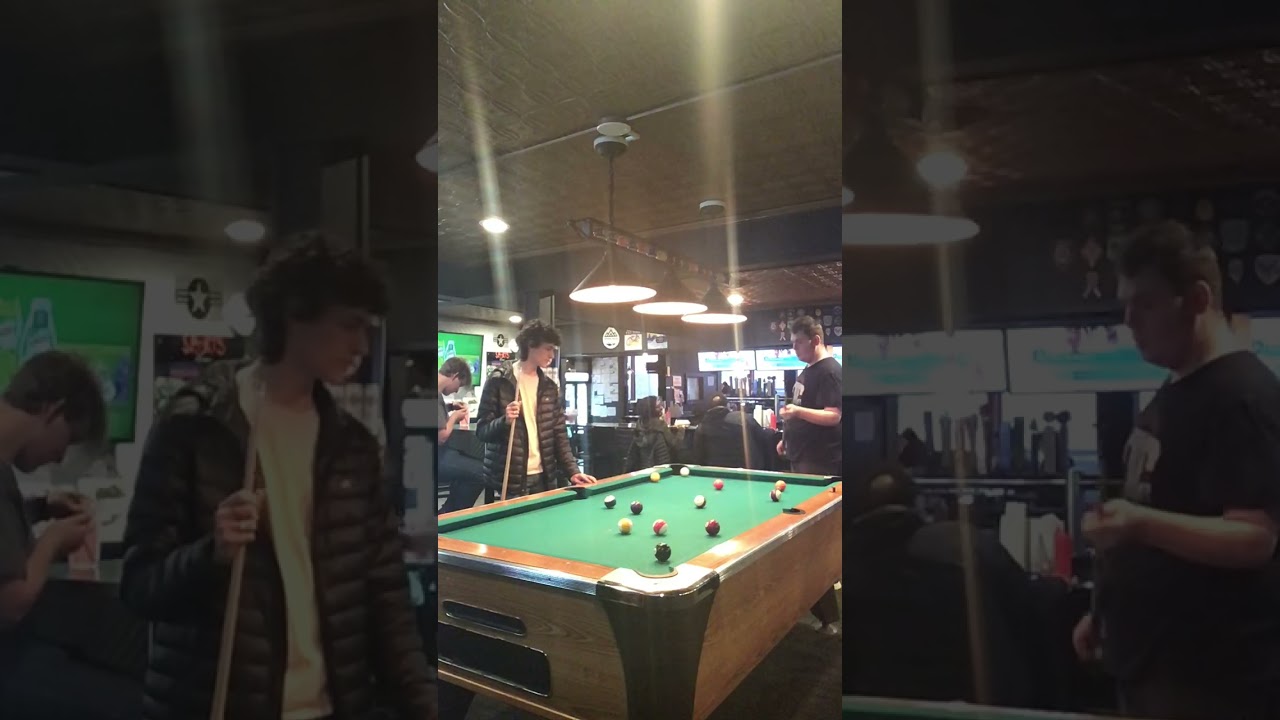 First round of pool for me vs Dom.