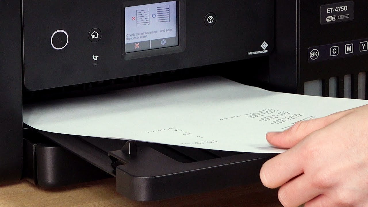 Epson WorkForce ET-4750: Cleaning the Print Head