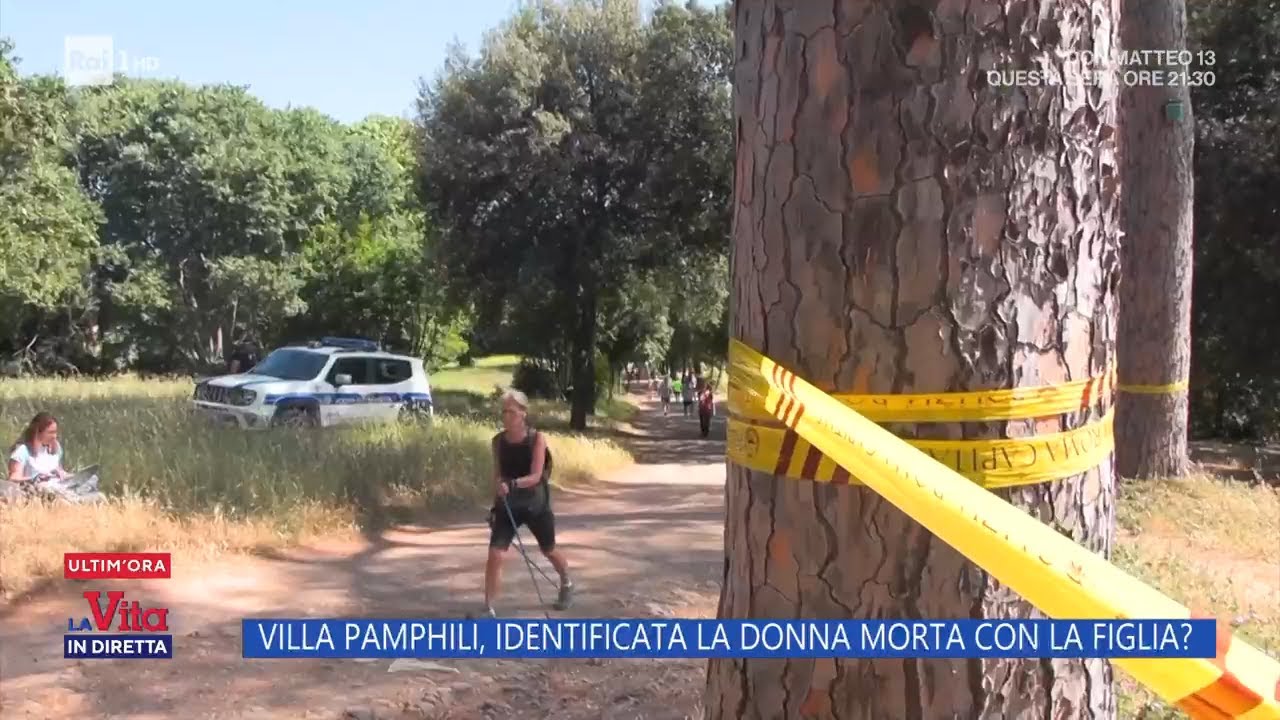 Giallo di Villa Pamphili, identificata la donna trovata morta - La vita in diretta 12/06/2025