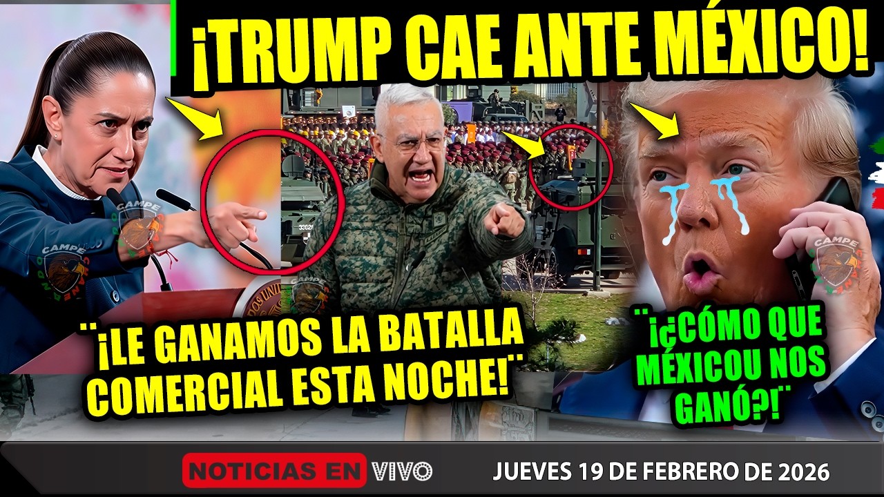 TRUMP ¡CAE ANTE MÉXICO ESTA NOCHE! SHEINBAUM DA EL ANUNCIO OFICIAL ¡MARCELO EBRARD CONFIRMADO AHORA!
