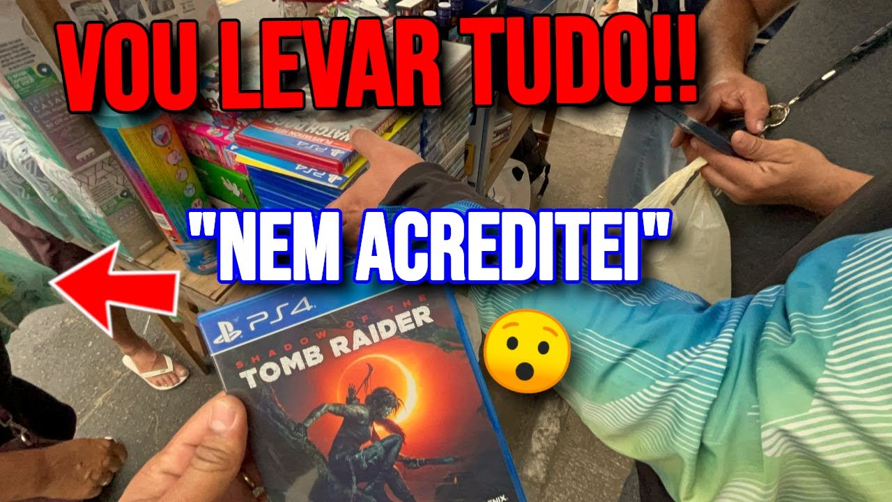 TOME CUIDADO QUANDO FOR COMPRAR JOGOS DE PS4 NA FEIRA DO ROLO | CAÇADA GAMER