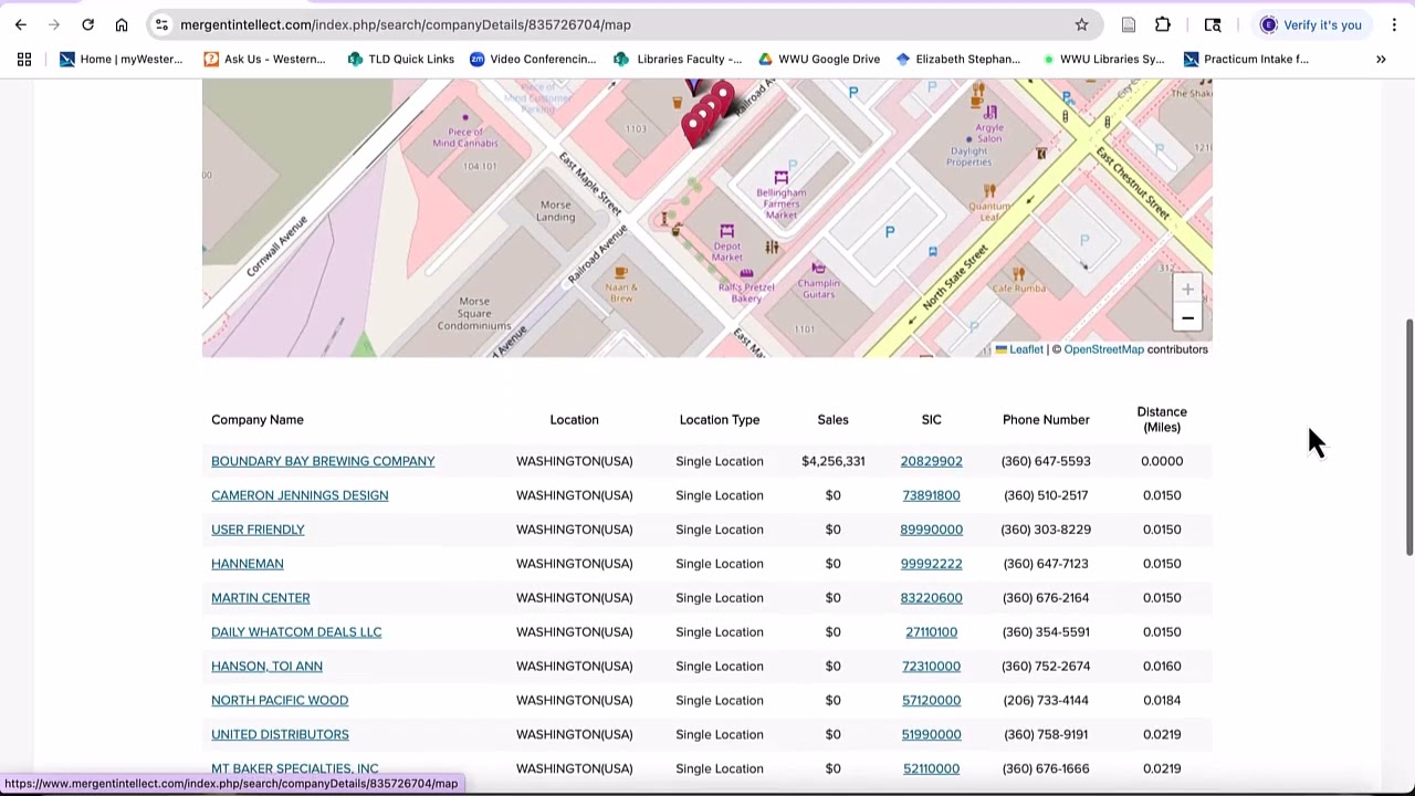 Using Mergent Intellect to Look Up Private Companies