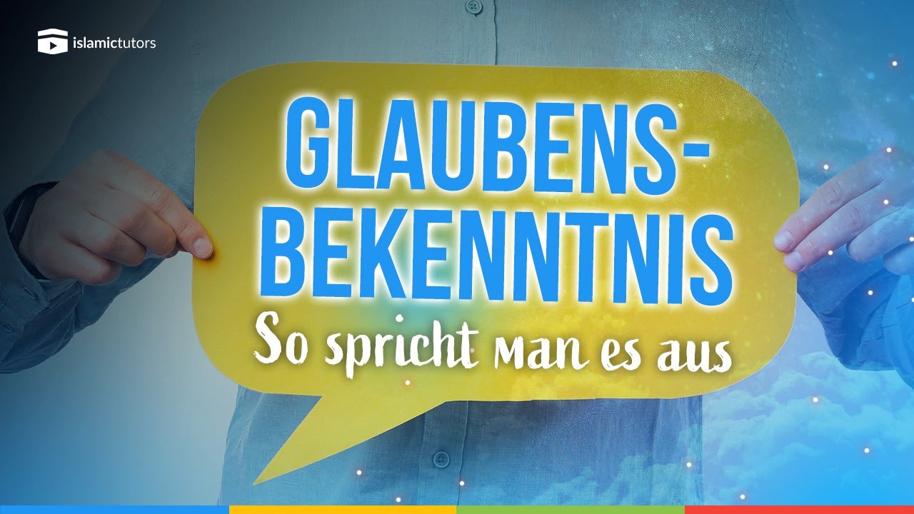 🎉 So spricht man das Glaubensbekenntnis aus (Shahada, Schahada) 🎉