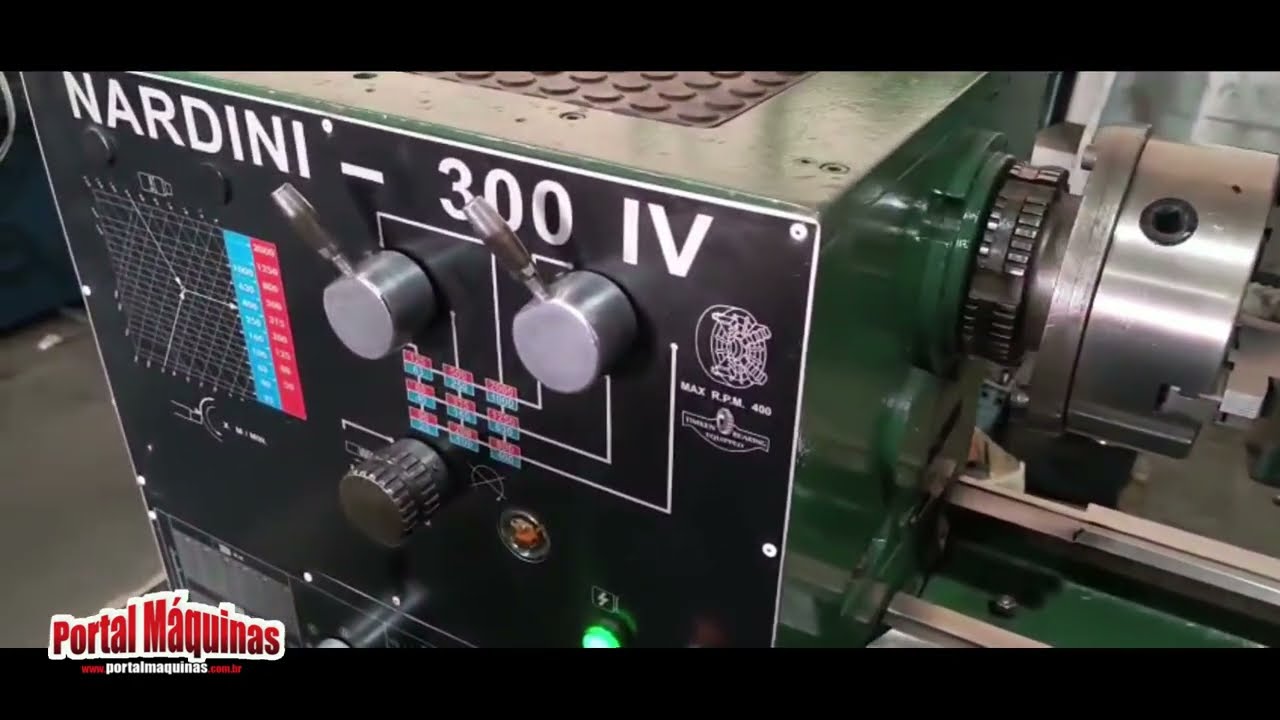 Torno mec&acirc;nico NARDINI 300IV - 500X1000mm Revisado