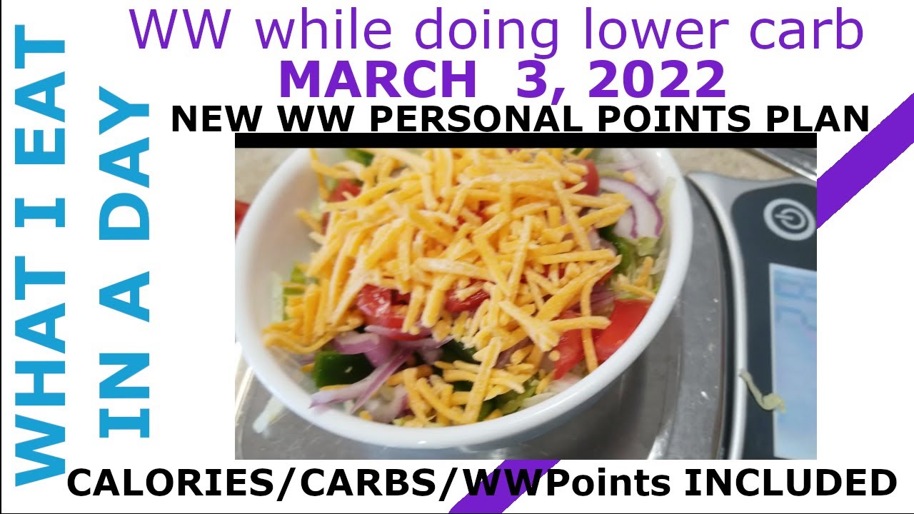 Low Carb while doing WW Personal points plan  March 3 2022