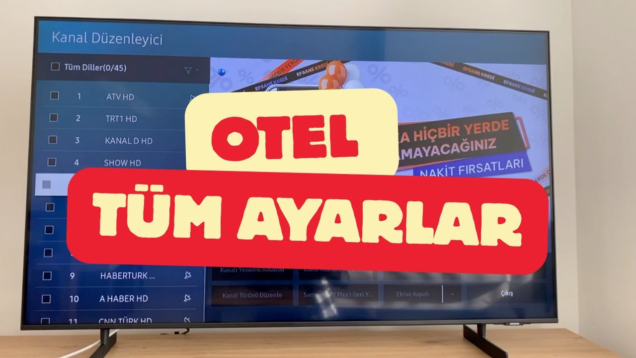 Samsung Otel TV Ayarları