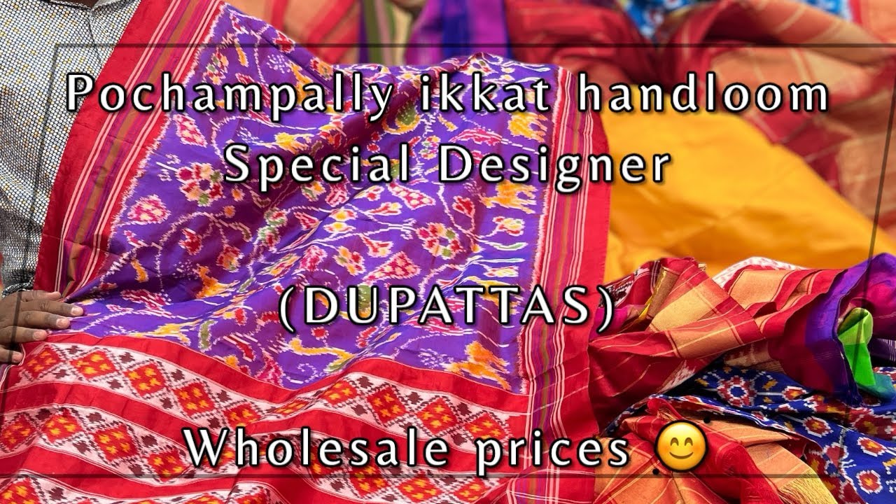Pochampally ikkat dupattas best quality and best price #pavanikkatstore #ikkatlove #handloom