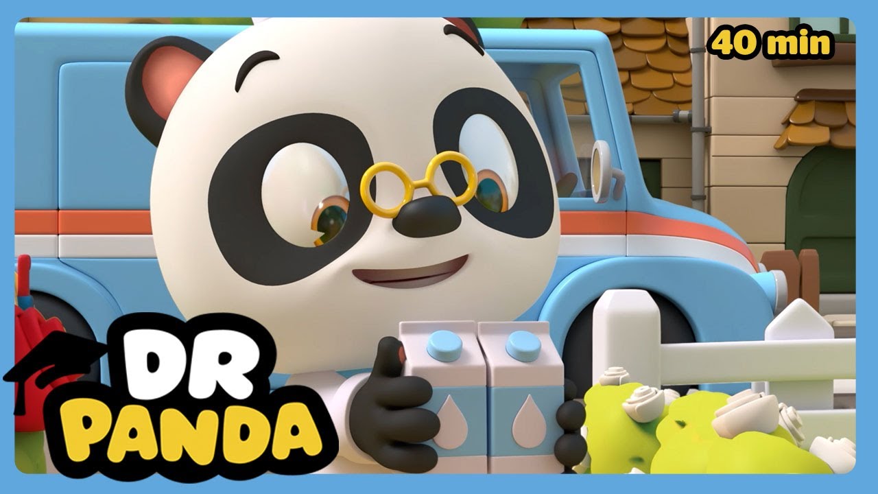 Dr. Panda - Making Smoothies, Pizza, and more! 🥛🍓 Kids Learning Videos | Full Episodes (40 min)