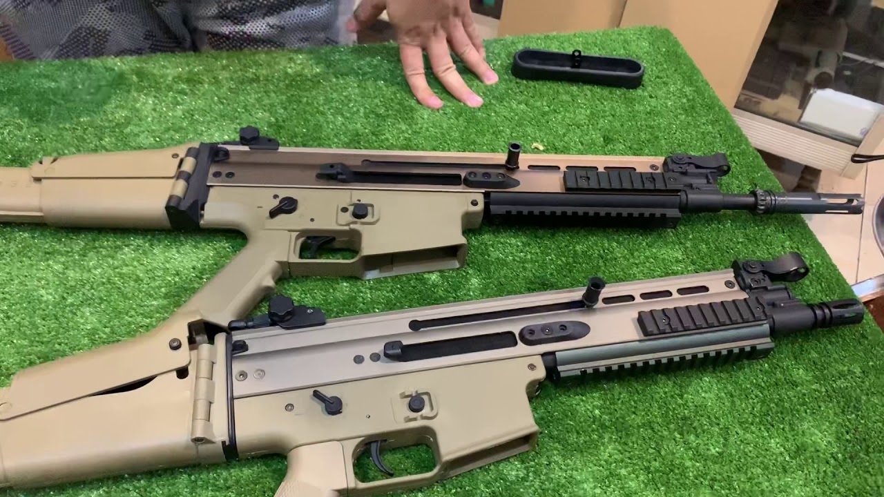 ทดสอบSCAR-L & SCAR-H ค่ายDOUBLE BELL ปืนบีบีกันไฟฟ้าวัดขนาดนำ้หนักความเร็วกระสุน