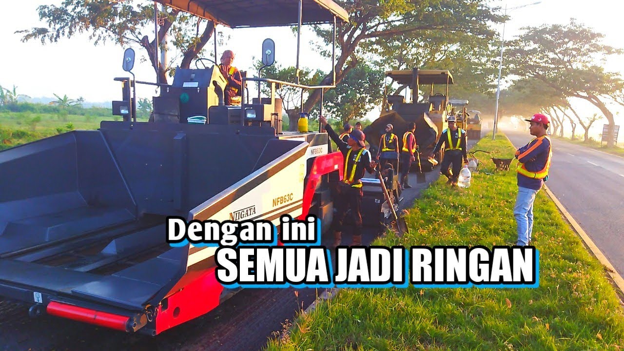 PERBAIKAN JALAN LINGKAR PATI JAWA TENGAH // ASPHALT FINISHER NIIGATA NFB63C