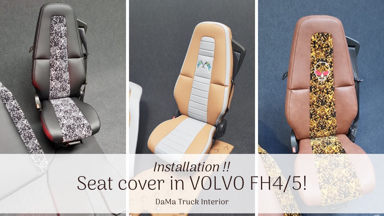 Installation of seat cover in VOLVO FH4/5