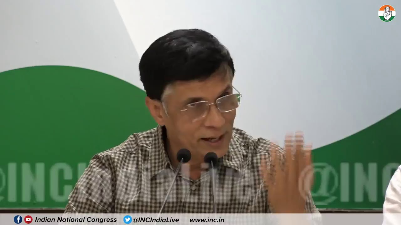 Pawan Khera addresses Media at Congress HQ on Rafale Deal Scam