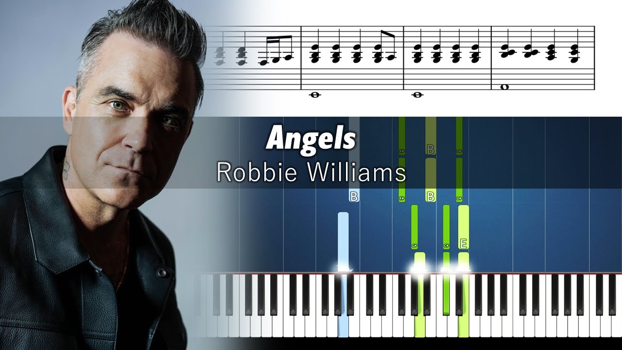 Robbie Williams - Angels - ACCURATE Piano Tutorial