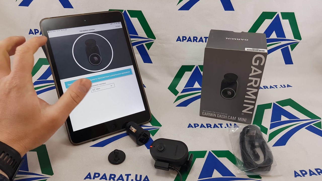 Видеорегистратор Garmin Dash Cam Mini подключение и синхронизация с устройством