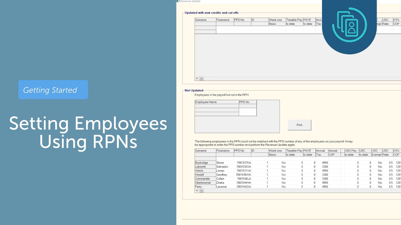 How to set up your employees using an RPN (new users) | Thesaurus Payroll Manager 2022