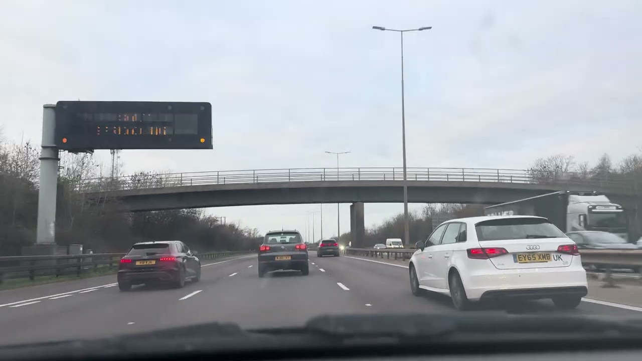 ASMR | UK Motorway Driving, M5 Motorway | No Music, No Talking | 