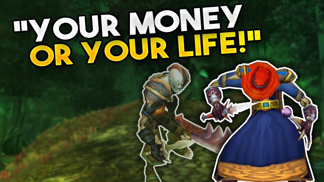 This guy challenged me while on the road *mage vs rogue duel*