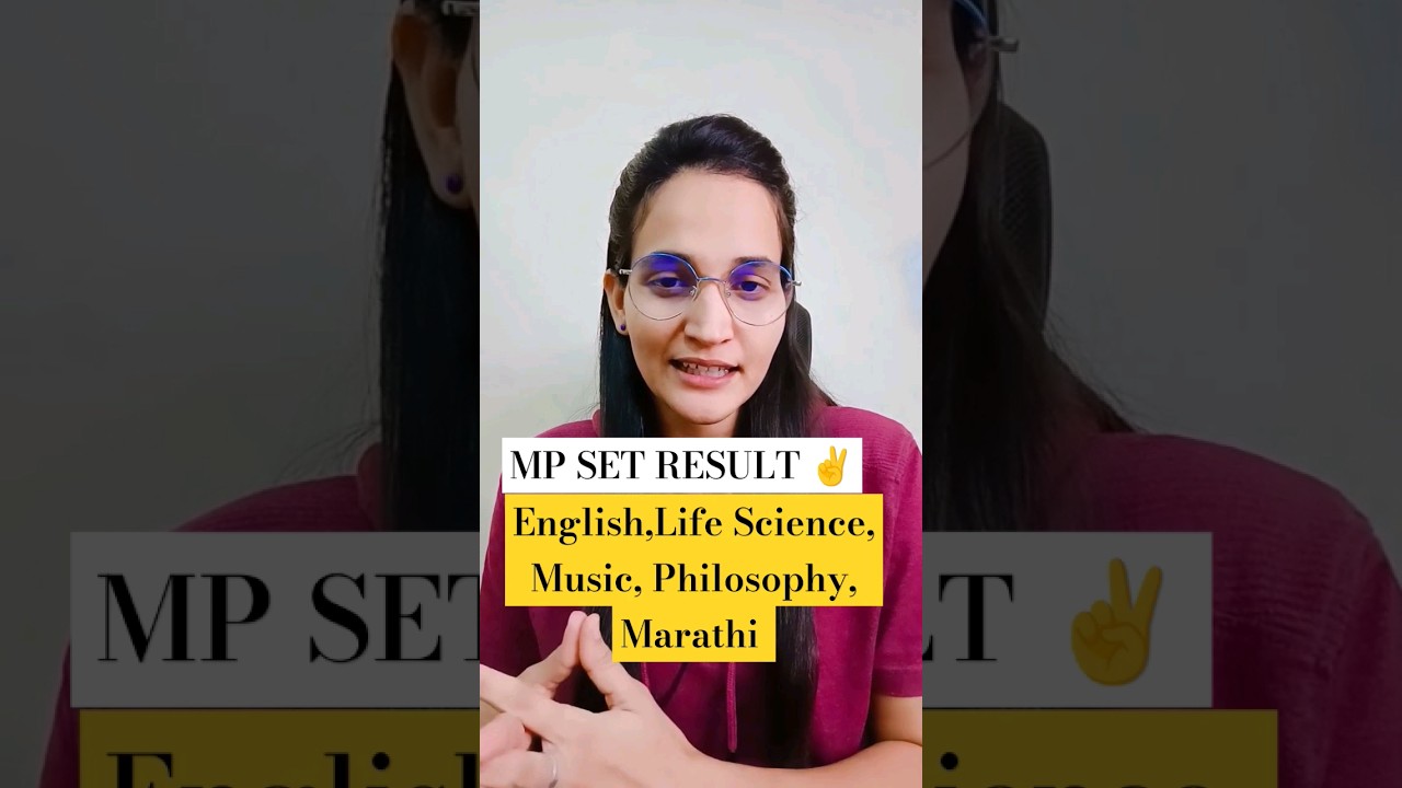 MP SET RESULT✌️English,Life Science, Music, Philosophy, Marathi #mpset #mpset2023