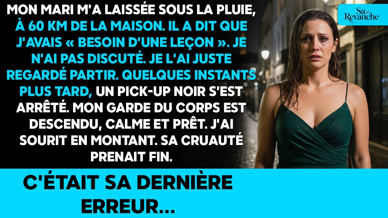 Il m’a abandonnée sous l’orage à 60 km… Il ne savait pas qui m’attendait