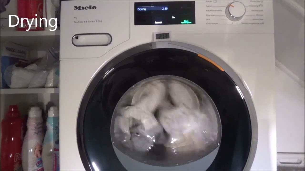 Miele T1 TWL780WP - Cottons - Cupboard Dry+ (Full cycle)