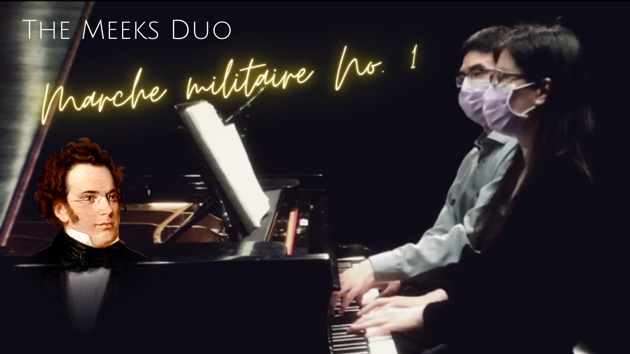 Schubert Marche militaire no. 1, Op. 51 no. 1, D. 733 (Piano 4-hands, live!)