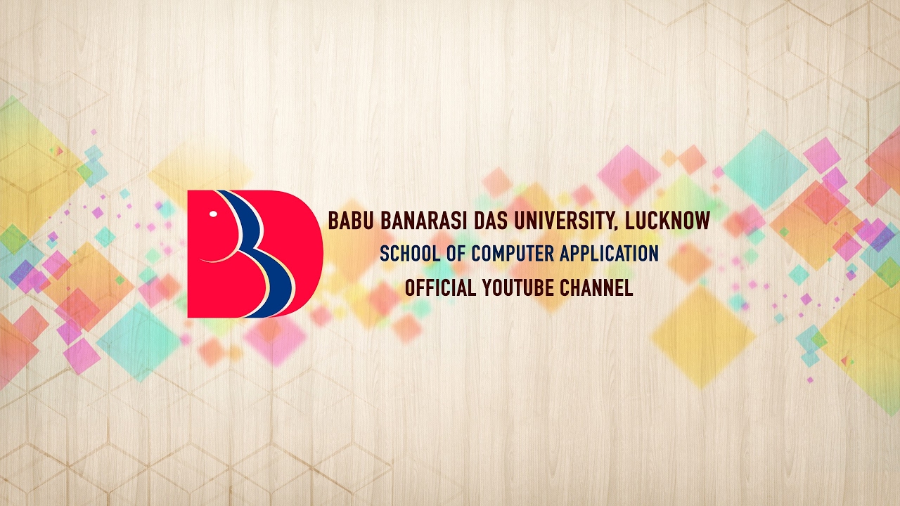 School of Computer Application BBD University Live Stream