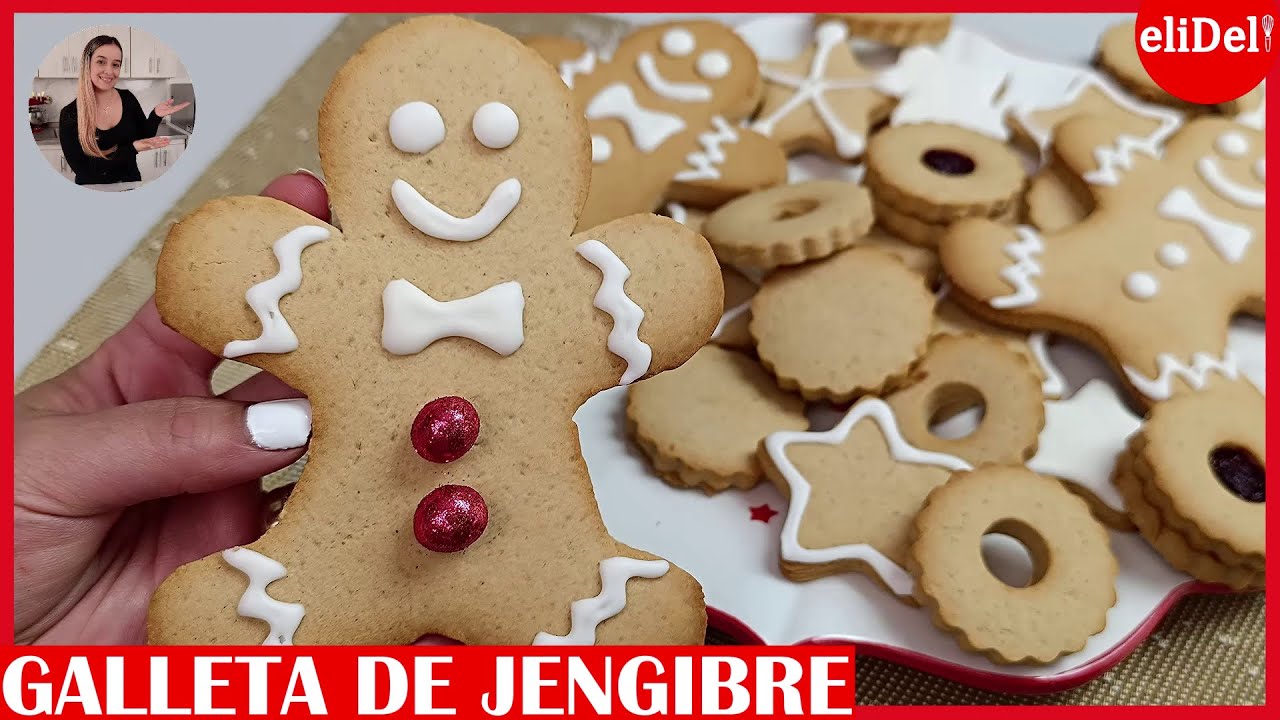 Cómo Hacer GALLETAS Navideñas de JENGIBRE para POSTRES NAVIDEÑOS | eliDeli