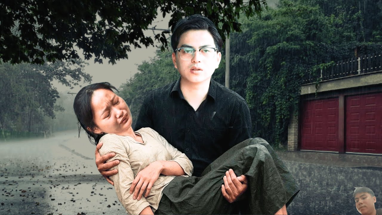 James protects Tu Diep after she is abused - Tu Diep collapses in his arms in the rain
