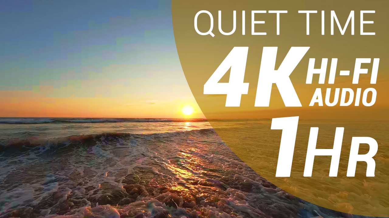 1 Hour of Waves Sounds - Pacific Beach (4K - Hi-Fi Audio - No Talking)