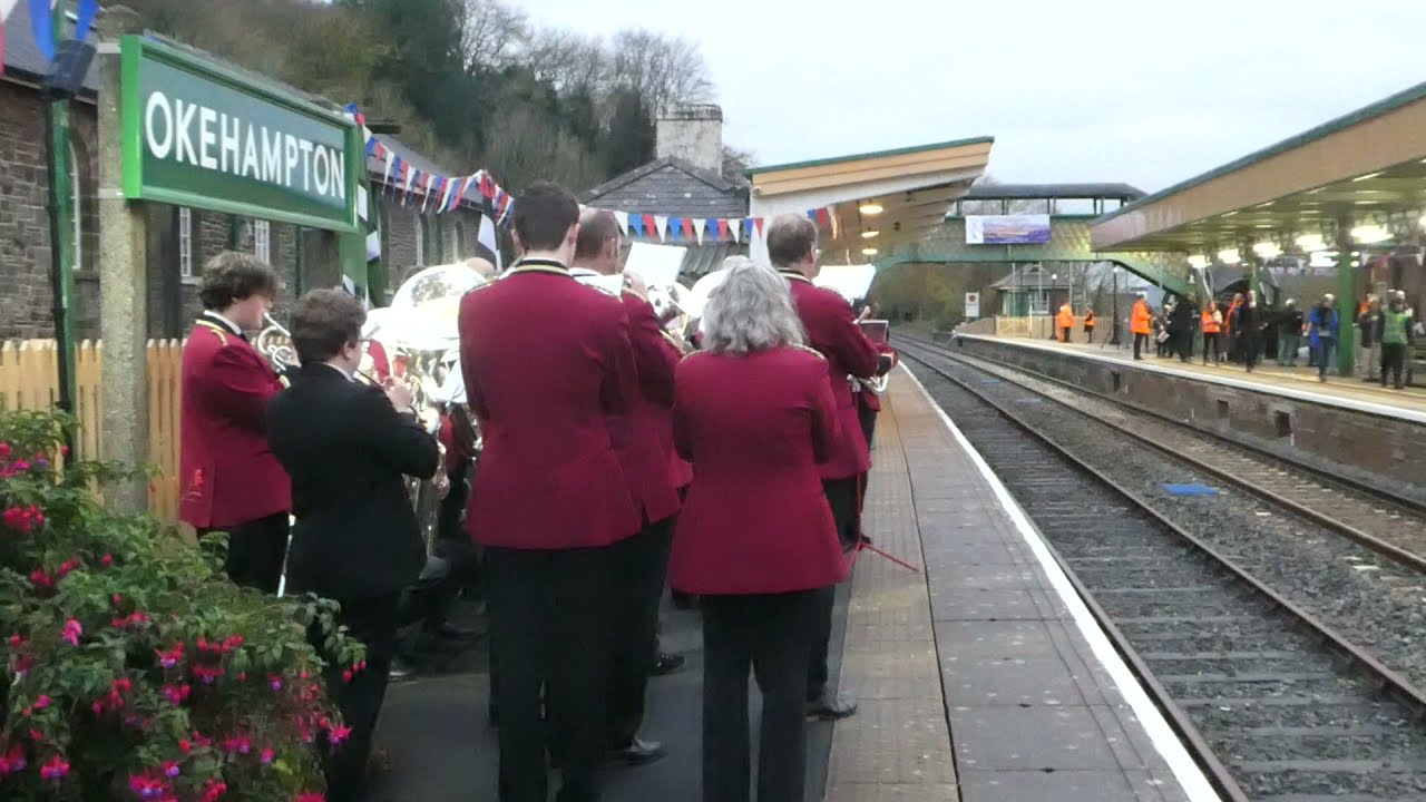 First regular Okehampton train since 1972 filmed by Alison Barlow